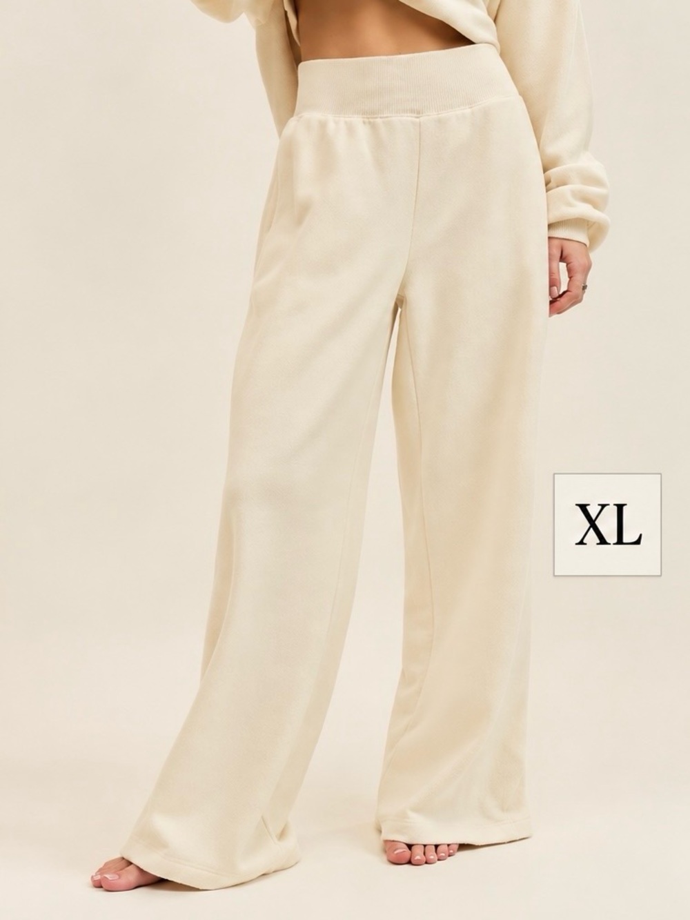Aerie Après-Chill Wide Leg Lounge Trousers Natural XL